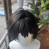 [Styled] HSR Dan Heng Permansor Terrae Cosplay Wig 85cm Black Blue Wig Heat Resistant Synthetic Wigs for Halloween Carnival Part