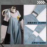 Gachiakuta‌ Dia Sant cosplay men's faux denim fabric overalls embroidered cosplay