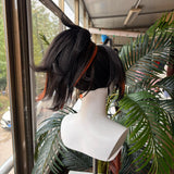 [Styled Wig]Zhu Yuan Cosplay Wig Zenless Zone Zero ZZZ  Anime Game Black And Orange Hair Halloween Party Prop Rose Net Wigs