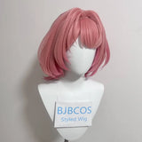 [Styled Wig] Short Pink Cosplay Wig Zenless Zone Zero Remielle Dan Ramiel Style Heat Resistant Hair For Halloween Carnival Role
