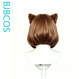 [Styled Wig]Kit Bodega Cosplay Wig Anime Women Brown 35cm Short Hair Kit For Cosplay Heat Resistant Hair Halloween Party Wig