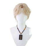 [Styled Wig]Lace Front Wig Small lace men's gold daily COS short hair micro spray fluffy universal wig