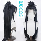 [Styled Wig]Hanfu ancient style men and women pointed cosplay wig against the cold water versatile high ponytail hairstyle