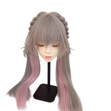 [Styled Wig]‌Judyy Hoppss Wig Movie Women Long Grey Twintails Braided Hair Rabbit Judyy Hoppss Cosplay Free Cap Wig