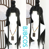 [Styled Wig]Lace Front Wig versatile ancient style cosplay men's wig set blue forget machine Chu Wanning Xie Lian