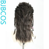 [Styled Wig]Front lace three-pointed ancient Hanfu exotic cosplay wig NPC universal youth hairpiece