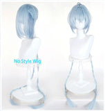 [Styled Wig]Zenless Zone Zero Lucia Elowen Cosplay Wig Long Blue Braids Hair Bun Synthetic Wigs For Women Girls Wig Cap