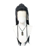 [Styled Wig]Ashes of the Kingdom‌ Man Chong‌ Front lace three pointed wig set with ancient style Hanfu men's