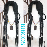 [Styled Wig]WHERE WINDS MEET Shao Dong Jia Female Edition Lace Front Wig COS Hairy Girl Style Wig Set