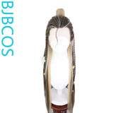 [Styled Wig]Ashes of the Kingdom‌ Ancient style Hanfu Ma Chao COS three pointed hand hook integrated high ponytail