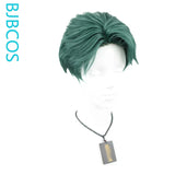 [Styled Wig]Daily COS versatile short hair set in dark green with a Japanese and Korean youthful vibe, slightly curled