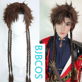 [Styled Wig]Ashes of the Kingdom‌ Sun Ce cosplay wig cover patch wig side split design