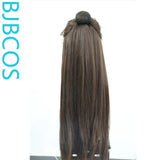 [Styled Wig]Brown Xie Lianchu Wanning Corn Beard Hairy Girl Patch COS Style Wig Set