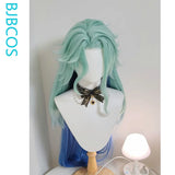 [Styled Wig]Il Dottore Cosplay Wig Game Genshin Impact Men The Doctor Mixed Blue Long Hair For Party Role Play Halloween Wigs