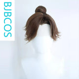 [Styled Wig]Ashes of the Kingdom‌ Mixed brown Lace Front Wig COS Guangling King wig set with ancient style