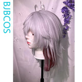 [Styled Wig]Zani Cosplay Wig Game Wuthering Waves Women Long White Mixed Red 48CM Hair Synthetic Wig For Anime Halloween Party