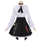 Anime Game Neverness To Everness Cosplay Halloween Lacrimosa Costume Y2K Punk Red Short Coat Black Dress Goth Lolita