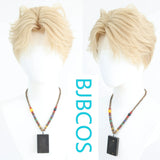 [Styled Wig]Mixed gold imitation hand hook daily youthful feeling cat ear NPC live broadcast versatile styling short hair wi