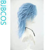 [Styled Wig]Small lace Song Juhan blue daily texture wolf tail COS styling wig set