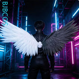 Electric Wings Cosplay Custom Anime Foldable Black And White Versatile Angel Pearl Cotton Demon Wings Cosplay Halloween Prop