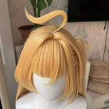 [Styled Wig] High quality Cissia Cosplay Wig Golden long hair Heat Resistant Synthetic Anime Wigs + Wig Cap
