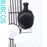 [Styled Wig]Ancient costume hair tie Hanfu COS Taoist Lace Front Wig three pointed lace hair cover