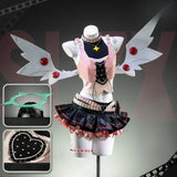 Nangong Yu Cosplay Costume Game Zenless Zone Zero Pink And Black Skirt Collaboration Halloween Carnival Comic Role Play Uniform