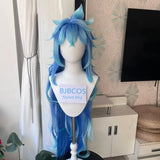 [Styled Wig]Anime Game Twisted Wonderland Idia shroud Cosplay Wig 110cm Long Gradient Blue Hair Men Women Halloween Party Rolepl