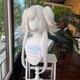 [Styled Wig]Versatile Cosplay Wig Anime Long White Ponytail Light Hair Cosplay Heat Resistant Synthetic Hair Halloween Party‌