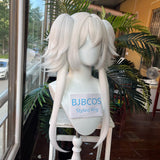 [Styled Wig]Versatile Cosplay Wig Anime Long White Ponytail Light Hair Cosplay Heat Resistant Synthetic Hair Halloween Party‌