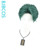 [Styled Wig]Daily COS versatile short hair set in dark green with a Japanese and Korean youthful vibe, slightly curled