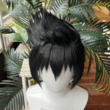 [Styled Wig]Sasuke Uchiha Cosplay Wig Anime Man Short Black Personality Hair Halloween Party Resistant Synthetic Cosplay Wigs