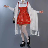 ‌Wuthering Waves‌ Pizzahut Jinxi Wanderer Cosplay Halloween Uniform Carnival Party Play Role Clothes