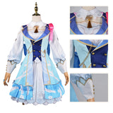 Kamisato Ayaka New Game Skin Cosplay Costume Genshin Impact New Outfits Springbloom Dress Hat Euro Size Halloween Dress