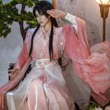Zhen Huamian‌ Antique Design Cosplay  Halloween Costume Film And Ancient Costume Versatile Pink Color