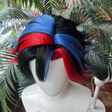 [Styled Wig]VOX Vincent Whitman Cosplay Wig Anime Women Men Black Red Blue Rainbow Color Short Hair Halloween Prop Hairpiece