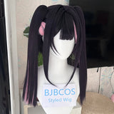 [Styled] Anime Cosmic Princess Kaguya! Noi Komazawa Cosplay Wig 50 cm Purple Pink Mixed Ponytail Hair Heat Resistant Synthetic