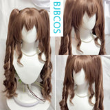 [Styled Wig]‌‌Gilberta Cosplay Wig Game Arknights:Endfield Brown Long Curly Hair 75CM Twin Tails Heat Resistant Cosplayer
