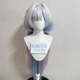 [Styled] WUWA Mornye Cosplay Wig 85cm Long Silver Blue Wig Anime Heat Resistant Synthetic Wigs for Halloween Carnival Party