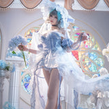 Azur Lane HMS Cheshire Cosplay  Halloween Costume Dress Halloween Party Role Play Outfit Women Wedding Dress