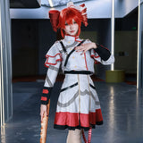 【In Stock】Kasane Teto Cosplay Costume Anime Virtual Singer Women White Dress Full Set Kasane Teto Uniform Costumes Masquerade