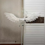 Misono Mika Prop Cosplay Costume White Wings With Patterns Pearl Cotton For Halloween Carnival Fancy Party Decoration