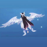 Columbina Hyposelenia Cosplay Costume Game Genshin Impact White Wings Pearl Cotton For Halloween Carnival Fancy Party Decoration