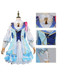 Kamisato Ayaka New Game Skin Cosplay Costume Genshin Impact New Outfits Springbloom Dress Hat Euro Size Halloween Dress