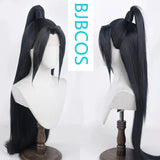 [Styled Wig]Ancient Hanfu men's cosplay wig against the water, cold leaves, and a versatile semi tied high ponytail