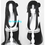 [Styled Wig]‌Hotori Cosplay Wig Game Neverness To Everness NTE Women Black Long 98CM Hair Anime Halloween Costume Party Wig
