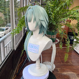 [Styled] Anaxa Wig Game Honkai Star Rail Anaxa Male Cosplay Wig Short Green Hair Halloween Wig