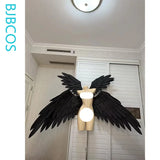 Versatile Cosplay Four Black Wings Anime Game Foldable Versatile Pearl Cotton Angel Wings Cosplay Halloween Carnival Party Prop