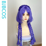 [Styled Wig]Yunara Cosplay Wig Game Anime Woman Light Purple Braids 60CM Hair For Party Role Play Halloween Party Wigs