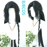 [Styled Wig]Changle Female Qinnang Cosplay Lace Front Wig Long Black Hair Antique Style Versatile NPC Shaped COS Hair Halloween